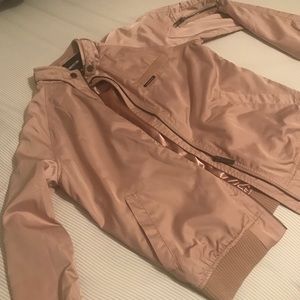 Members only jacket. XS light pink. Silky feel